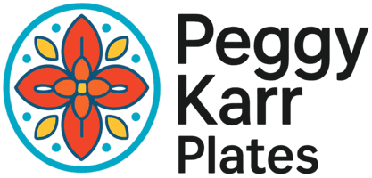 Peggy Karr Plates Logo